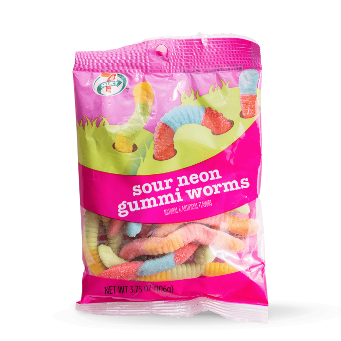 Sour Neon Gummi Worms