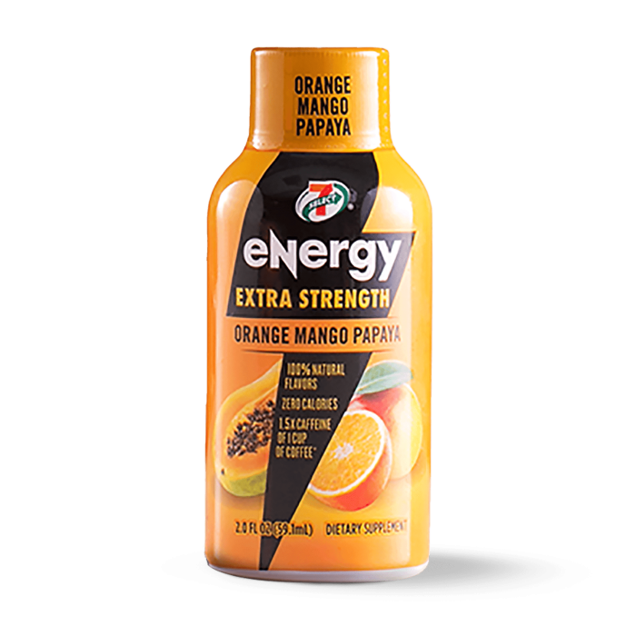 Extra Strength Energy Shot, Orange Mango Papaya